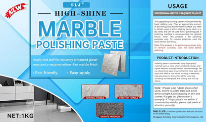 Granite Polishing Paste, Marble Cleaner Countertop, Stone Etch Remover - Professional Polish Compound for Granite, Marble, Quartz & Natural Stone | New Polishing Upgrade, Easier to Use