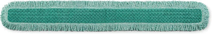 Rubbermaid Commercial Products HYGEN 24" Microfiber Dust Pad with Fringe Green for Janitorial/Professional Cleaners and Heavy-Duty Industrial Cleaning/Dusting/Sweeping