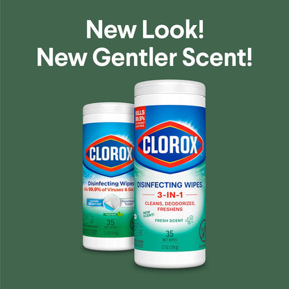 Clorox Disinfecting Cleaning Wipes Variety Pack, 35 Count Each (Package May Vary)