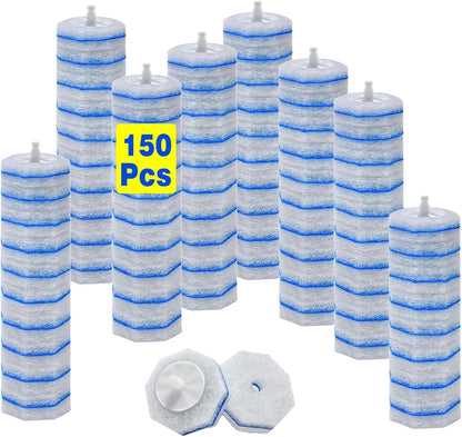 30 Toilet Bowal Wand Refills Fits for Clorox Toilet Brush Wand, Upgrade 3-Layer Disposable Bowl Cleaner Refills for Bathroom Cleaning, 3X Cleaning Power, No Falling Apart