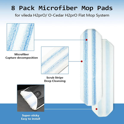 42 Count Disposable for Swiffer Wet Pads Refill Replacement for Swiffer WetJet Spray Mop, Extra Strong Dirt Locking and Water Absorbent, Powerful Stain Removal