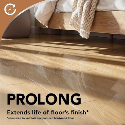 Weiman Wood Floor Polish and Restorer - 32 Ounce - High-Traffic Hardwood Floor, Natural Shine, Removes Scratches, Leaves Protective Layer, Packaging May Vary