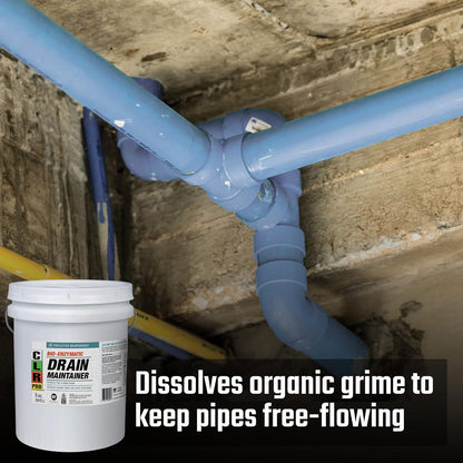 CLR PRO Commercial Drain Line and Grease Trap Treatment, Preventative Maintenance Microbial Formula, 1 Gallon Bottle