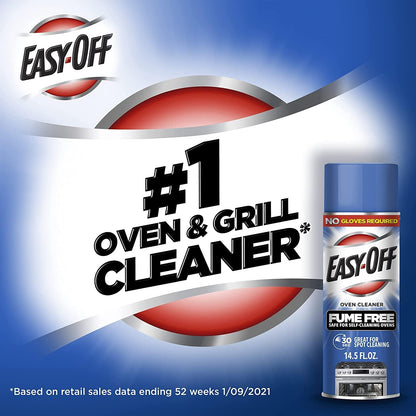 Easy-Off Fume Free Oven Cleaner Foam, Removes Grease & Burned-On Food, For Ovens, Air Fryers & More 14.5oz