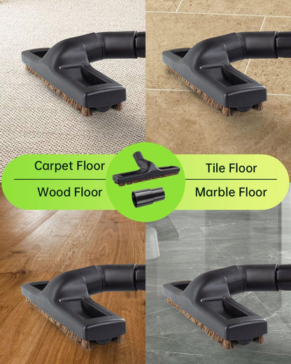 For Shark Vacuum Attachments, Round Horse Hair Vacuum Brush Attachment For Shark Vacuum Brush Attachment With 1-1/4” To 1-3/8” Adapter, For Dusting Car Seats & Upholstery, 3 Pack