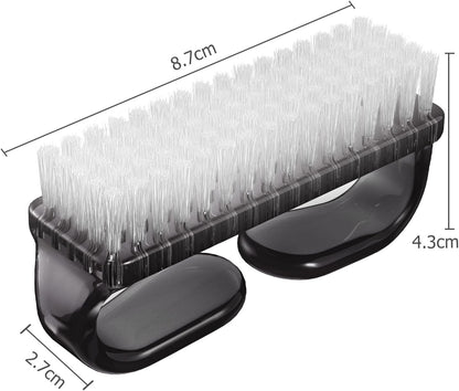 Larbois Handle Grip Nail Brush, Nail Brushes Hand Fingernail Brush Cleaner Scrubbing Kit Pedicure for Toes and Nails Men Women (4 Pack)