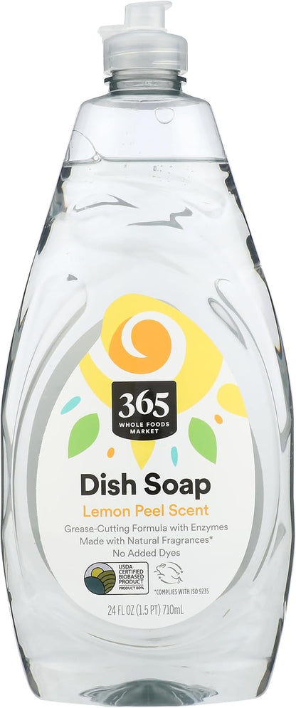365 by Whole Foods Market, Unscented Dish Soap, Plant-Derived Ingredients, 24 Fl Oz