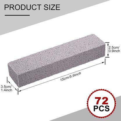 Chinco 6 Packs Pumice Stick for Cheaning, Pumice Scouring Stone Pad Removing Stain Grime Without Leaving Scratches for Kitchen Oven Stove Home Bathroom Toilet Pool House Cleaning Supplies