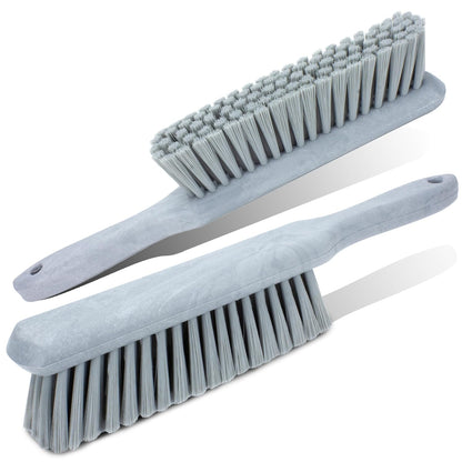 SPARTA Handheld Soft Counter Brush 8 Inch Bristle Span, Multi-Use Dust Brush with 5 Inch Handle for Tables, Countertops, and Delicate Surfaces, Polyester, Orange