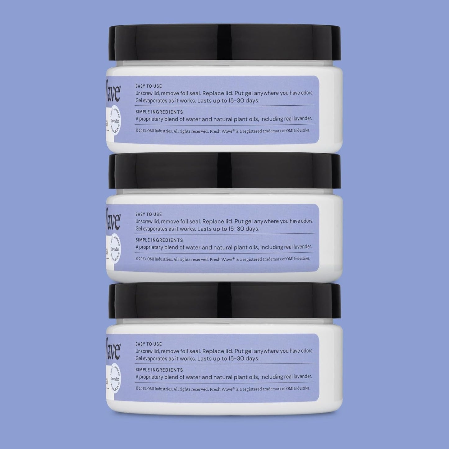Fresh Wave Odor Removing Gel, 7 oz., Pack of 3 - Odor Absorbers for Home, Safer Odor Relief, Natural Plant-Based Odor Eliminator, Every 7 oz. lasts 15-30 Days, For Cooking, Trash & Pets