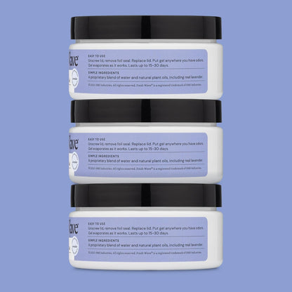 Fresh Wave Odor Removing Gel, 7 oz., Pack of 3 - Odor Absorbers for Home, Safer Odor Relief, Natural Plant-Based Odor Eliminator, Every 7 oz. lasts 15-30 Days, For Cooking, Trash & Pets