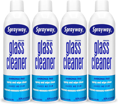 Sprayway 443331 Ammonia Free Glass Cleaner, 19 Oz. (4-Pack) (Packaging May Vary) (4 Case)