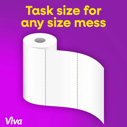 Viva Signature Cloth Paper Towels, Task Size, 8 Family Triple Rolls, 141 Sheets per Roll (Packaging May Vary)