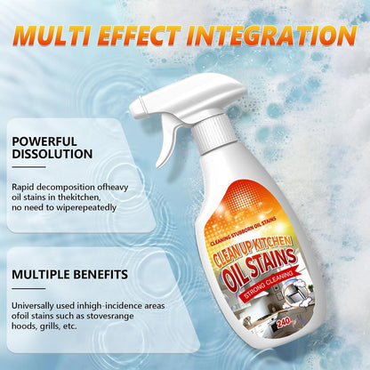 Clean Up Kitchen Oil Stains Spray,Kitchen Spray Cleaner,All-Purpose Cleaning Spray for Kitchens,Multi-purpose Oils Stain Cleaner,Clean Up Kitchens Oil Stains (240ml)