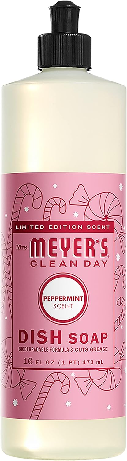 Mrs. MEYER'S Kitchen Set, Dish Soap, Hand Soap, and Multi-Surface Cleaner, 3 CT (Snowdrop)