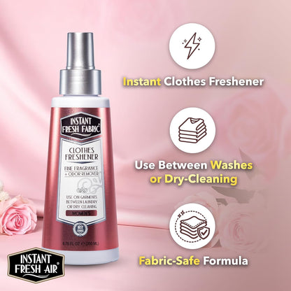 Fabric Freshener Spray & Deodorizer Odor Eliminator - Works Instantly with Noxban™ - Eco-Friendly Fabric Refresher & Odor Neutralizer - Safe for Garments, Linens, Bedding - Men's