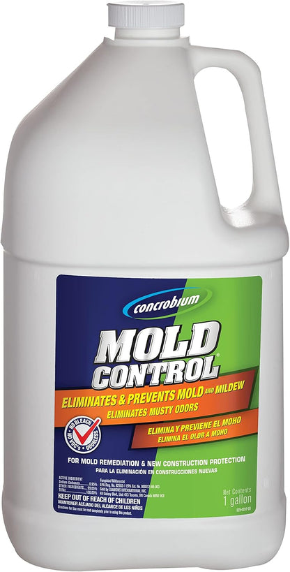 Concrobium Mold Control Spray, 32 oz, Mold and Mildew Cleaner for Hard Surfaces, Helps Eliminate and Prevent Mold and Musty Odors, No Bleach Formula for Indoor and Outdoor Use