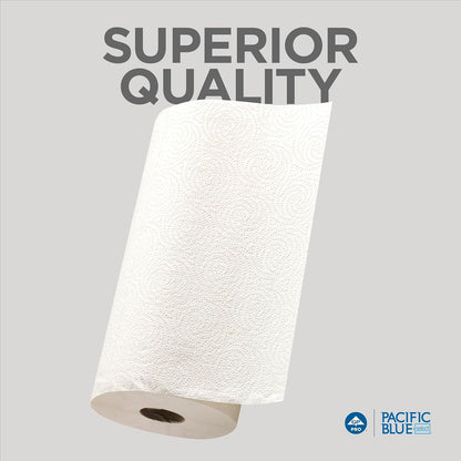 Georgia-Pacific Pacific Blue Select 2-Ply Perforated Roll Paper Towel, White, 85 Sheets Per Roll, 30 Rolls Per Case, 27385