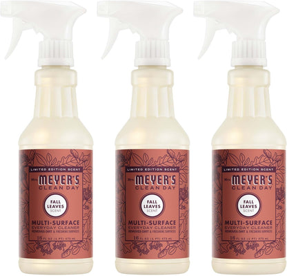 Mrs. MEYER'S CLEAN DAY Multi-Surface Everyday Cleaner, Fall Leaves Scent, 16 Fl Oz Bottle - 3 Pack