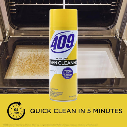 409 Fume Free Oven Cleaner 19oz Aerosol, Fresh Scent, Cuts Through Grease & Grime on Contact, A Powerful Clean You Can Trust, Fresh Scent, 19 Oz | Grill Cleaner, Stove Top Cleaner