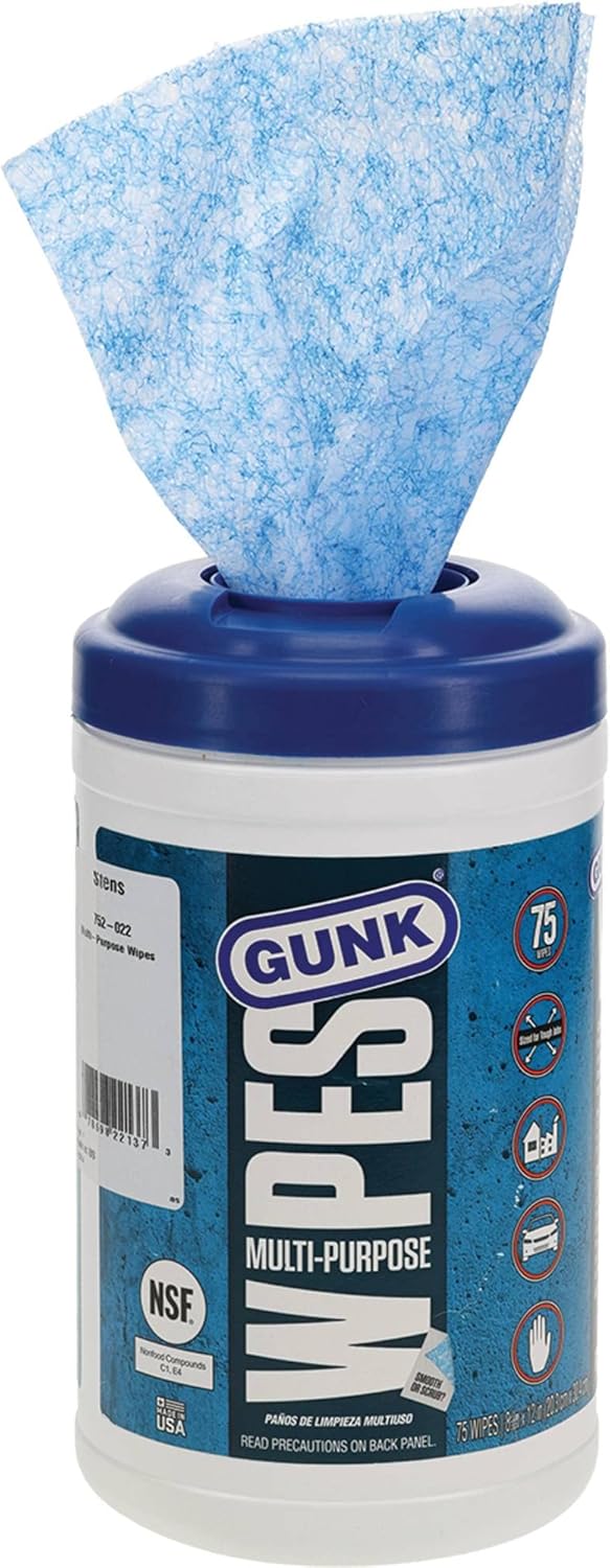 Gunk MPDW30-6PK Wipes 8 x 12 inch, 30-Count, 6 Pack