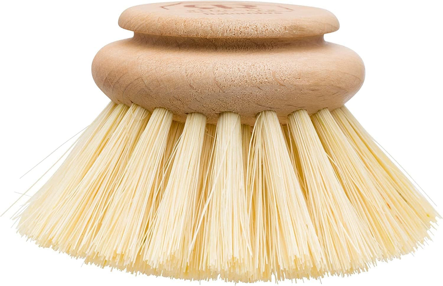 REDECKER Replacement Head for Dish Brush, 1-5/8-inch, Set of 2, 100% Natural Tampico Fiber and Untreated Beechwood, Made in Germany - Natural Dish Brush Replacement Heads
