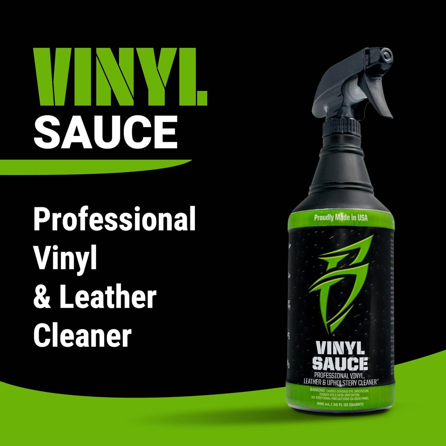 Boat Bling VS-0032 Vinyl Sauce Premium Vinyl and Leather Cleaner, 32 Oz., for Boats, RVs, Powersport Vehicles and More