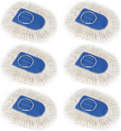 10 Inch Dust Mop Head: Replacement Medium Washable Commercial Sweeper and Janitorial Dust Mop Head Replacement (3 Packs)