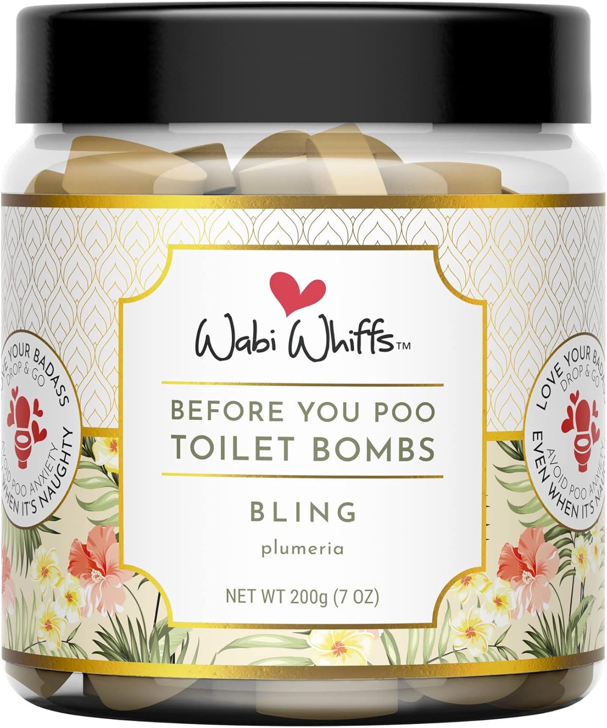 Wabi Whiffs Fizzing Toilet Bombs – Drop In The Ocean | Natural Bathroom Deodorizer | Odor Eliminator Tablets For Freshness & Cleanliness | Eco-Friendly Septic Safe Tablets | 60 Count |