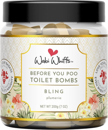 Wabi Whiffs Fizzing Toilet Bombs – Drop In The Ocean | Natural Bathroom Deodorizer | Odor Eliminator Tablets For Freshness & Cleanliness | Eco-Friendly Septic Safe Tablets | 60 Count |