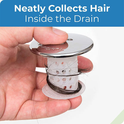 TubShroom Tub Drain Hair Catcher, Chrome & Drano Max Gel Drain Clog Remover and Cleaner for Shower or Sink Drains, Unclogs and Removes Hair, Soap Scum, Blockages, 80 oz