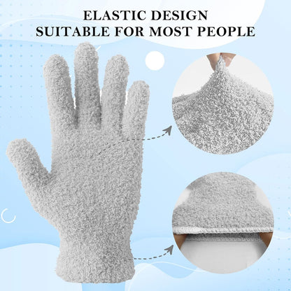 Evridwear Microfiber Plant Dusting Gloves Reusable Leaf Cleaning Glove for Houseplants,Blinds,Furniture and Small Objects
