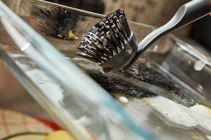 Joseph Joseph SinkTech Dish Brush with Replacement Head and Stainless-Steel Storage Stand Drip Tray