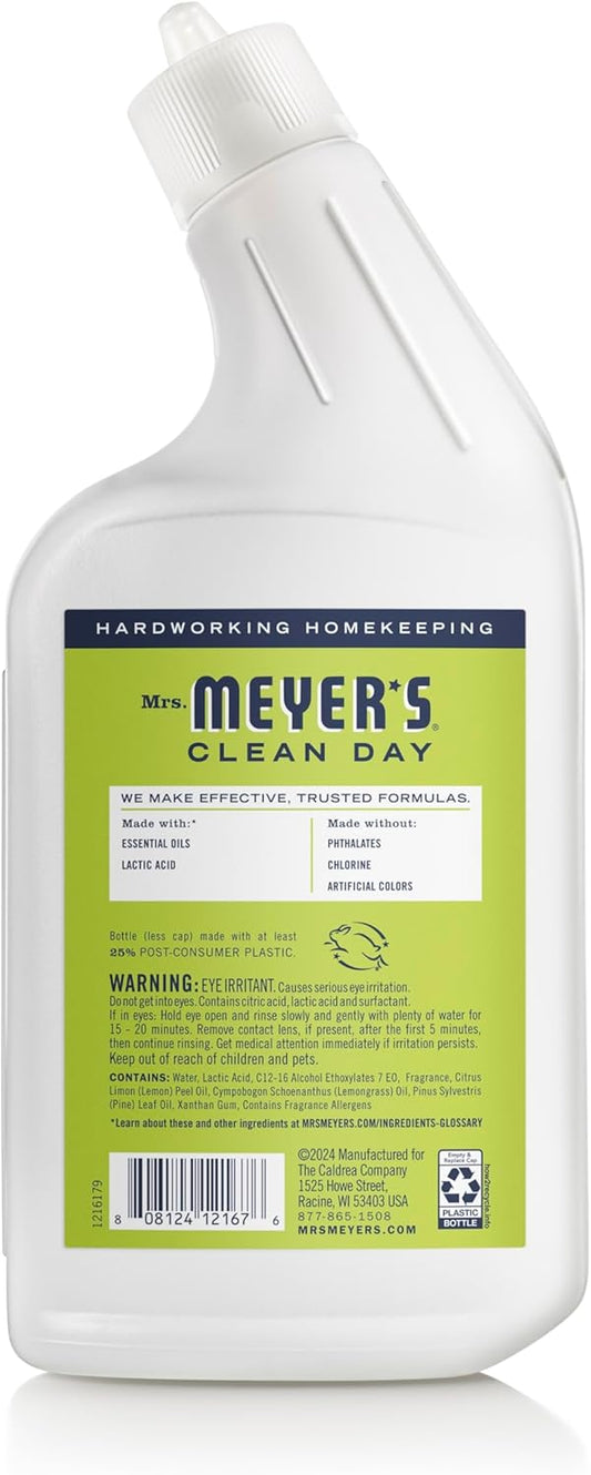 MRS. MEYER'S CLEAN DAY Liquid Toilet Bowl Cleaner, Stain Removing, Lemon Verbena, 24 oz