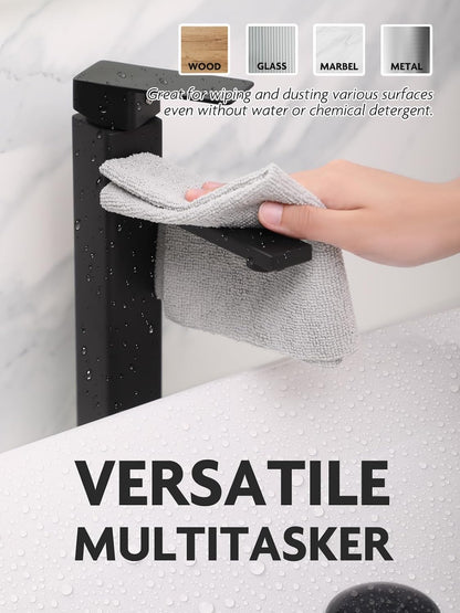 Fantasticlean Microfiber Cleaning Cloth Roll -75 Pack, Tear Away Microfiber Towels, 12" x 12", Reusable, Washable, Scratch Free, Ultra Absorbent Dishcloth for All-Around Cleaning Supplies (White)