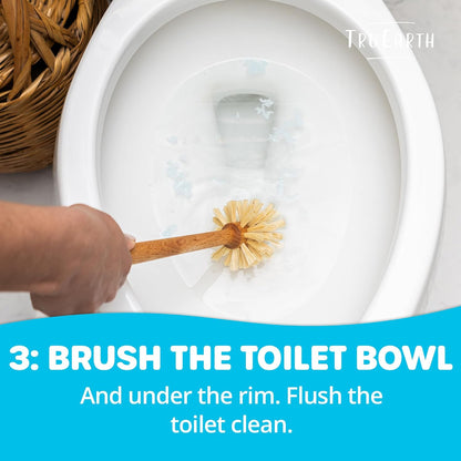 Tru Earth Toilet Bowl Cleaner Eco-Strips | Plastic Jug-Free, Septic-Safe For Cleaning | Easy to Use | 48 Strips