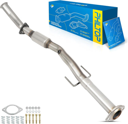 PHILTOP Left and Right Catalytic Converter Replacement For 2005-2010 300 2.7/3.5L V6 RWD, 2006-2010 Charger 2.7/3.5L V6 RWD, 2005-2008 Magnum 2.7/3.5L V6 RWD Replace 55434, 55433 (EPA Compliant) - Colors C