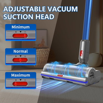 Vacuum Head Replacement Compatible with Dyson V8 V10 V11 V15 Vacuum Cleaner Upgrade Anti-Tangle Replacement Cleaner Head with Adjustable Suction Green Light Suitable for Hardwood Floor