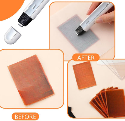 Grinsvalley 213 Pcs Card Cleaning Kit Sports Trade Card Flattening Tool Kit, Cleaning Spray, Polishing Paste, Microfiber Cloth, Acrylic Sheets, Plastic Clamps, Thermal Pen, PC Sheets
