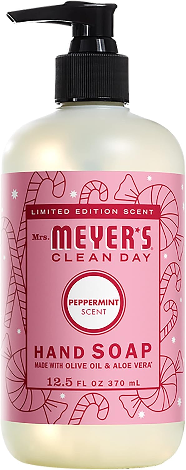 Mrs. MEYER'S Kitchen Set, Dish Soap, Hand Soap, and Multi-Surface Cleaner, 3 CT (Snowdrop)