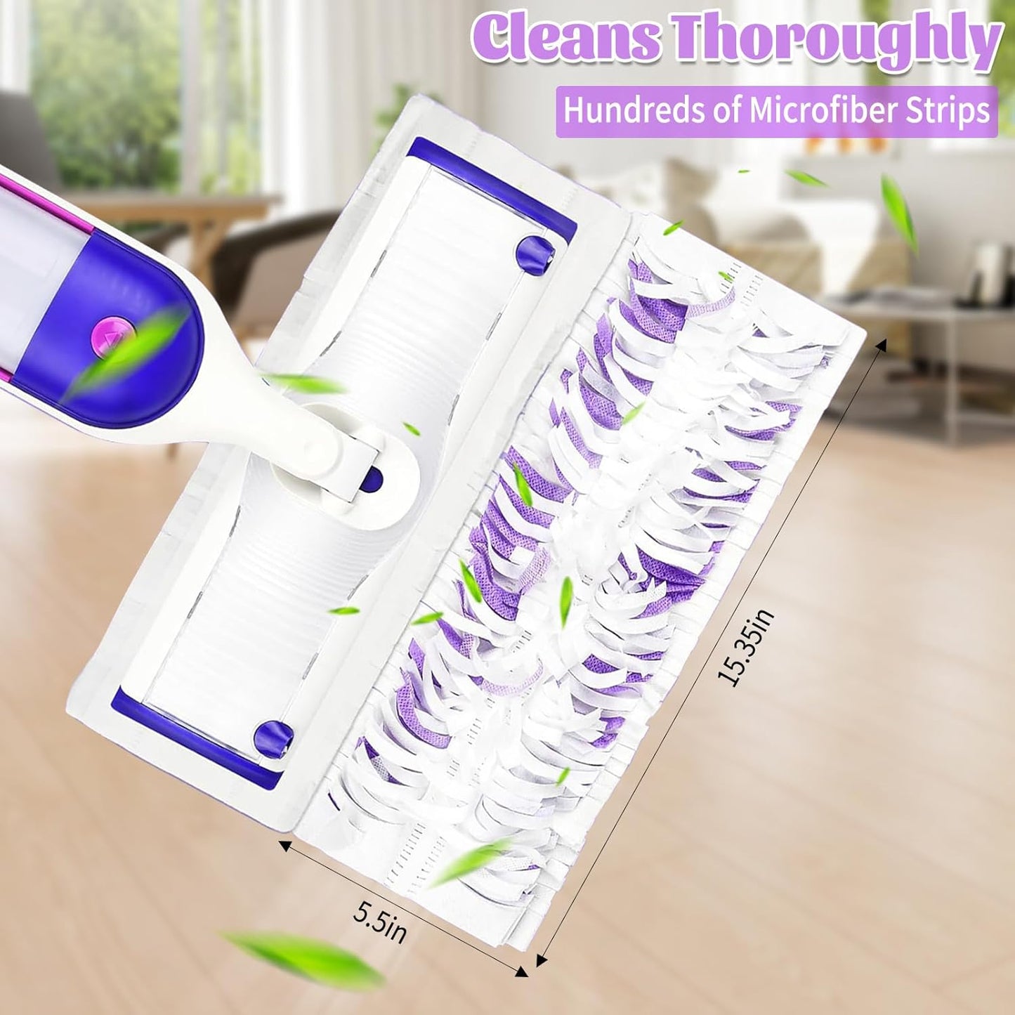 20 Pack Disposable Mop Pads Compatible with Swiffer Power Mop Pads Replacement for Swiffer Power Mop Refills, Multi-Surface Mopping Pad Refills, Wet Pads Refill for Floor Cleaning