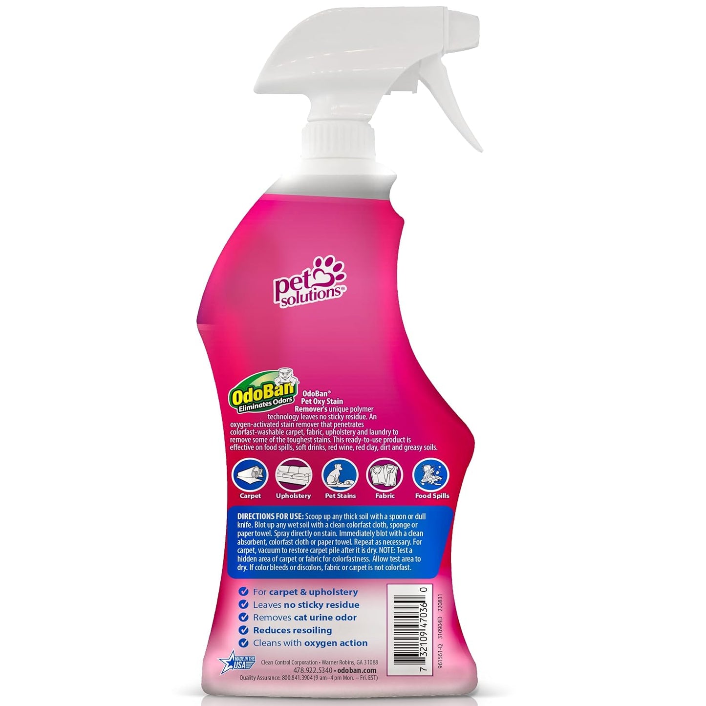 OdoBan Pet Solutions No Rinse Neutral pH Floor Cleaner Concentrate, Made in the USA, Splash O' Citrus Scent, 3 Gallons