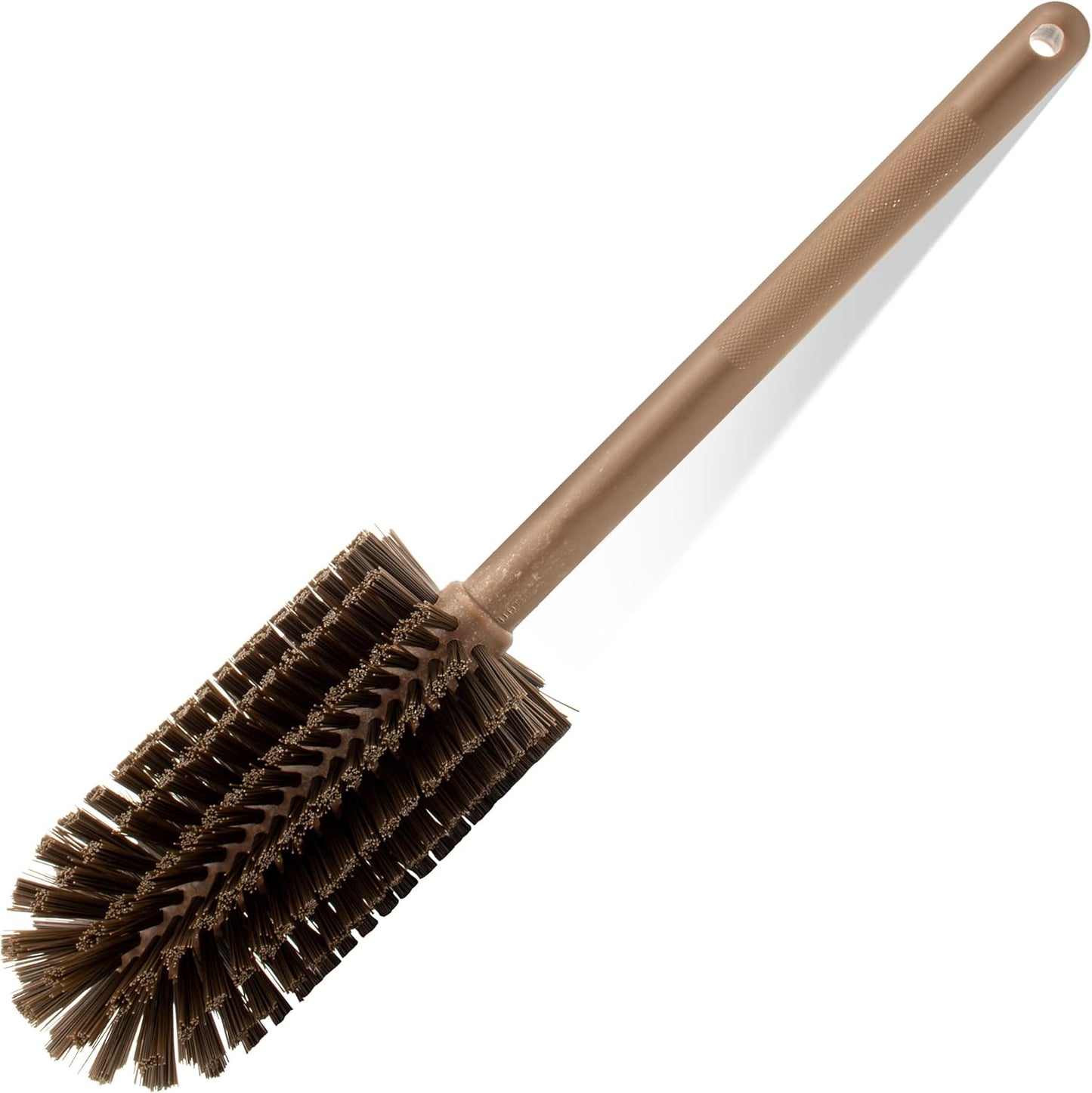 SPARTA Large Water Bottle Brush Ideal for Wide-Mouth Jars, Bottles and Tumblers, Dishwashing Tool with Handle for Home and Commercial Kitchens, Plastic, 12 Inches, White