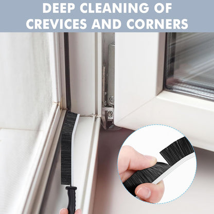 5Pcs Hard Bristle Crevice Cleaning Brush - Grout Cleaner Brush, Gap Cleaning Tools, Effective Tile Cleaning Brush for Household, Floor, Grout Lines, Tile, Flower Pots, Kitchen, Home Essentials Brush