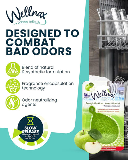 Wellnax Dishwasher Freshener (Green Apple)