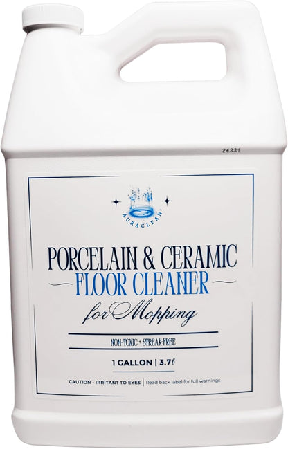Porcelain & Ceramic Tile Floor Cleaner - Mop Soap Concentrate for mopping - Streak-Free Clean, Ph Neutral and non-Toxic - Safe for Marble, Travertine, Limestone - 32 fl oz (1-qt)