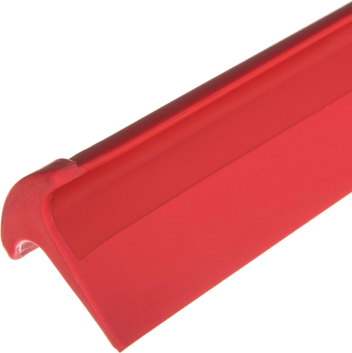 SPARTA 24" Floor Squeegee Replacement Head, Seamless Rubber with Rust-Free Plastic Frame for HACCP Compliance, Heavy-Duty Industrial Use, Thermoplastic Rubber, 24 Inches, Red