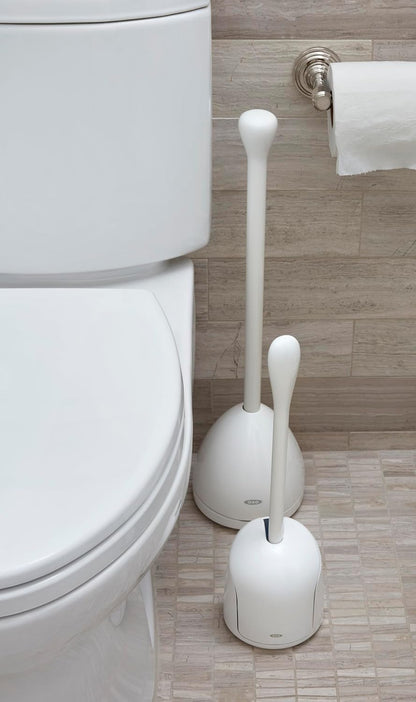 OXO Good Grips Compact Toilet Brush & Canister - Gray