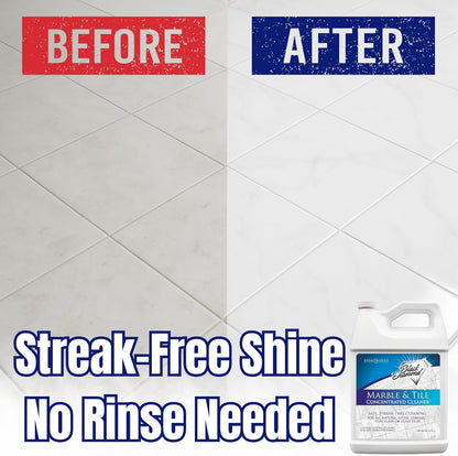 Black Diamond Stoneworks Marble & Tile Floor Cleaner Concentrate, pH Neutral, Streak-Free & No-Rinse Formula for Granite, Travertine, Limestone, Slate, Ceramic & Porcelain Floors (1 Quart)