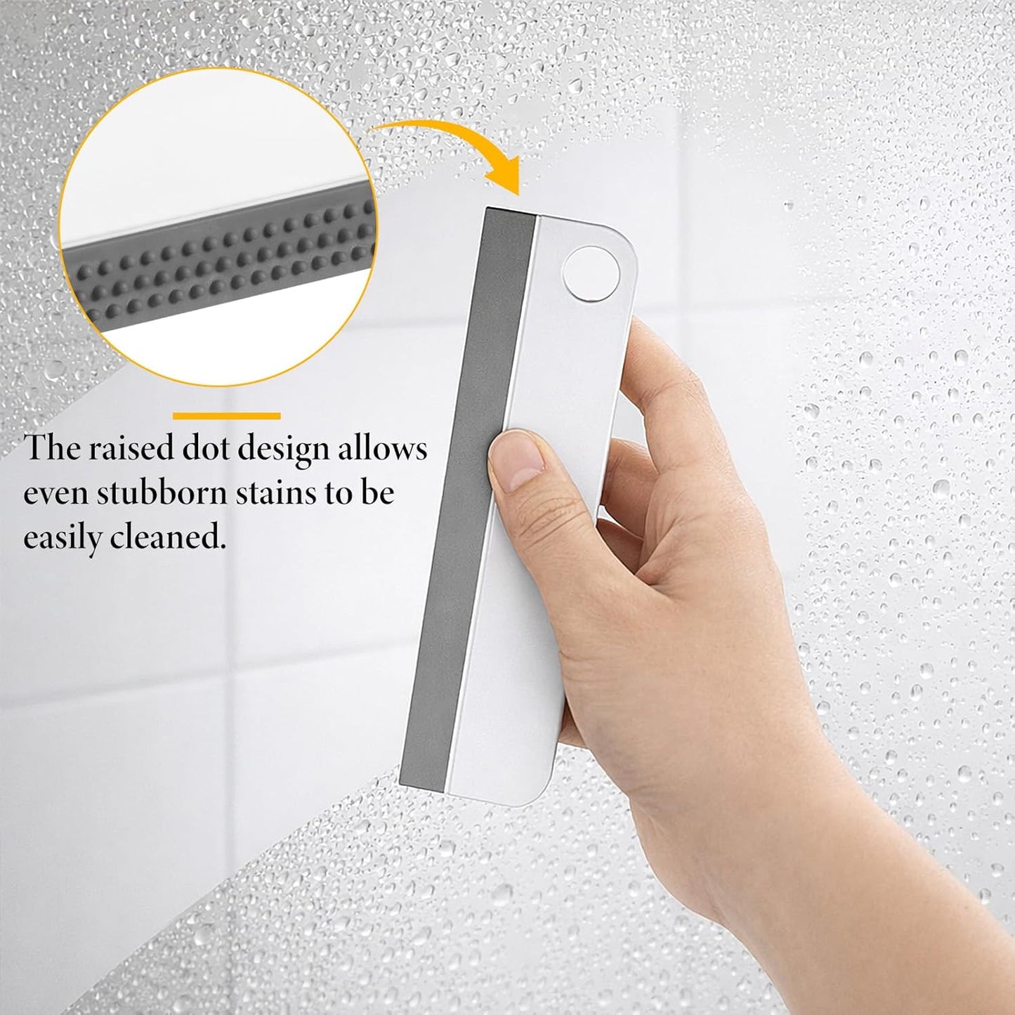 2 Pcs Mini Soft Rubber Mirror Squeegee Window Scrubber Scraper for Shower Glass Doors Cleaning Squeegee Tool Car Windows Windshield Mirror Tile Cleaner